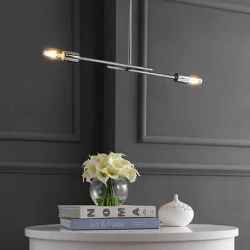 Turing 30.5" Adjustable Metal LED Linear Pendant - JONATHAN Y